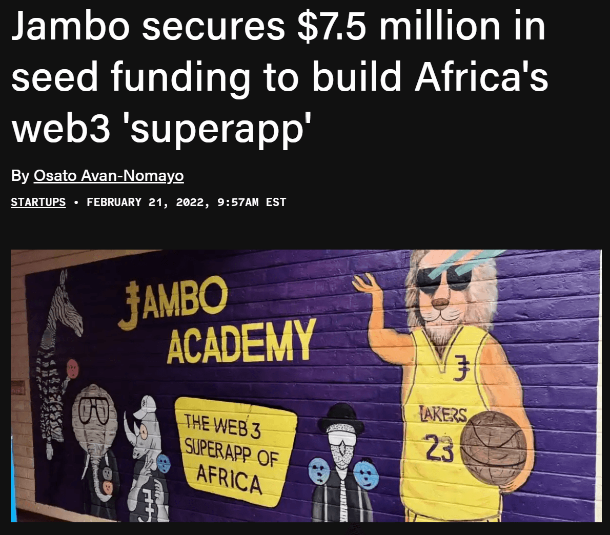 Jambo Secures $7.5M in Seed Funding Led by Coinbase