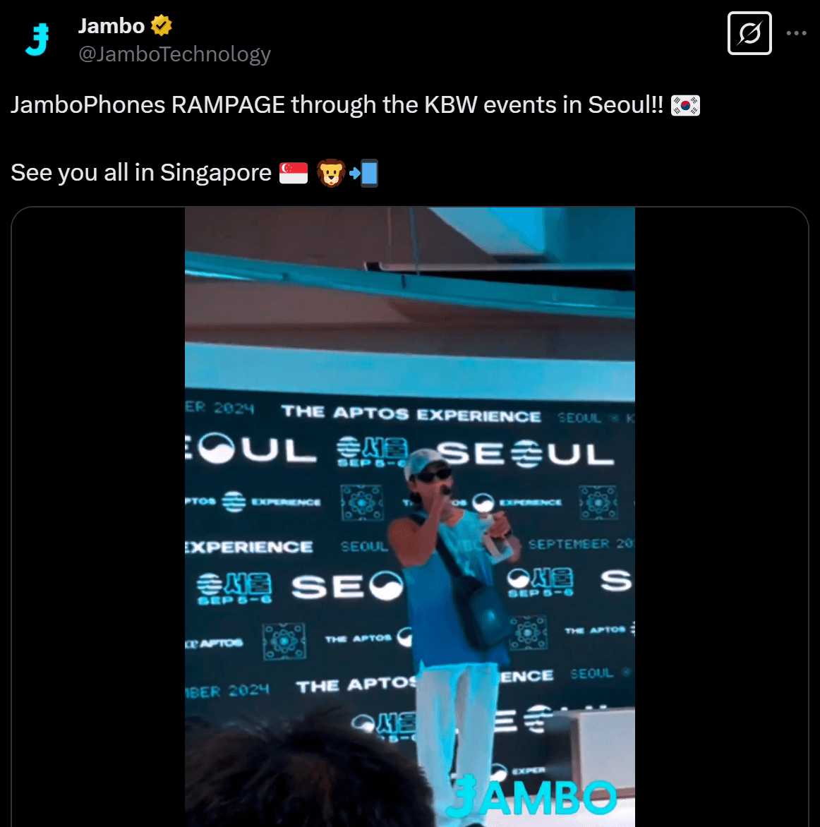 Korea Blockchain Week: Jambo World Tour DOMINATES
