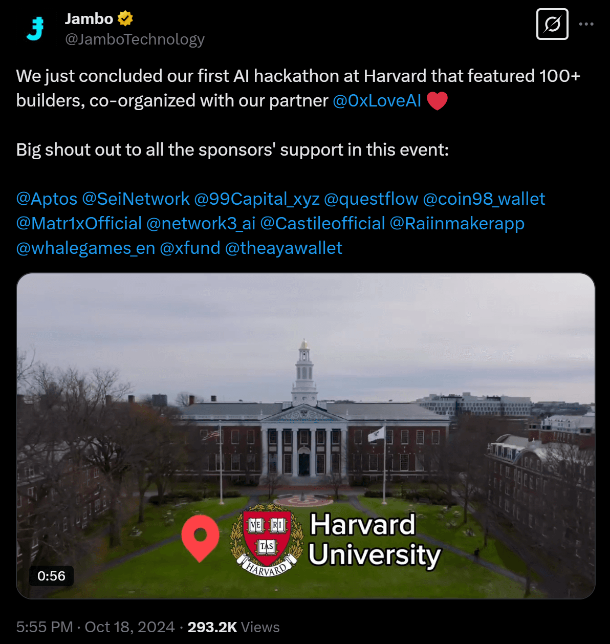 First EVER AI Hackathon at Harvard University