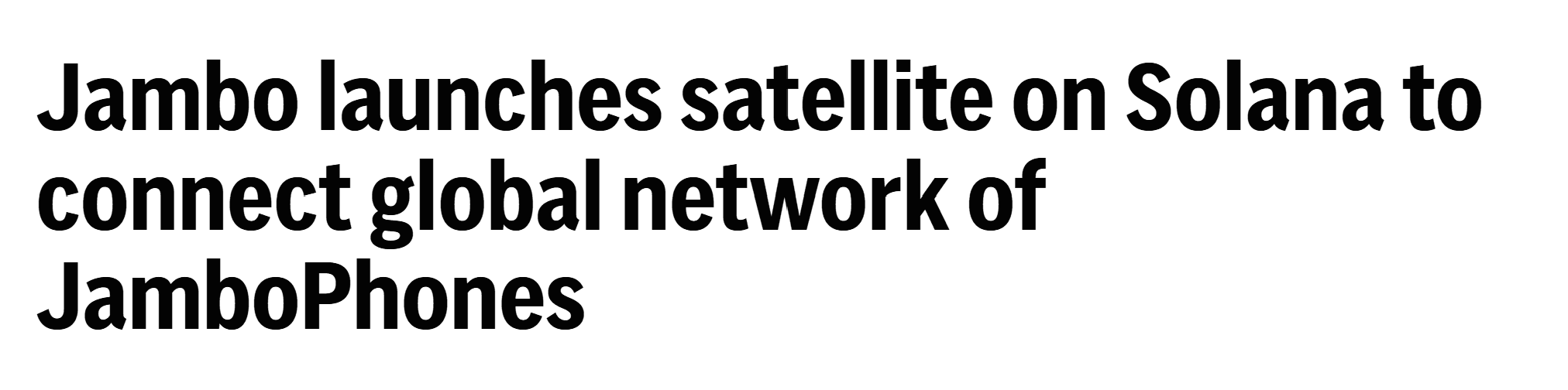 AP News - Jambo Satellite Launch