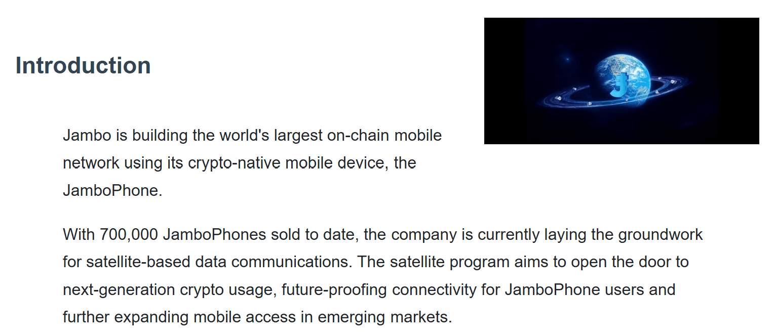 Coinpost - Jambo人工衛星の打ち上げ