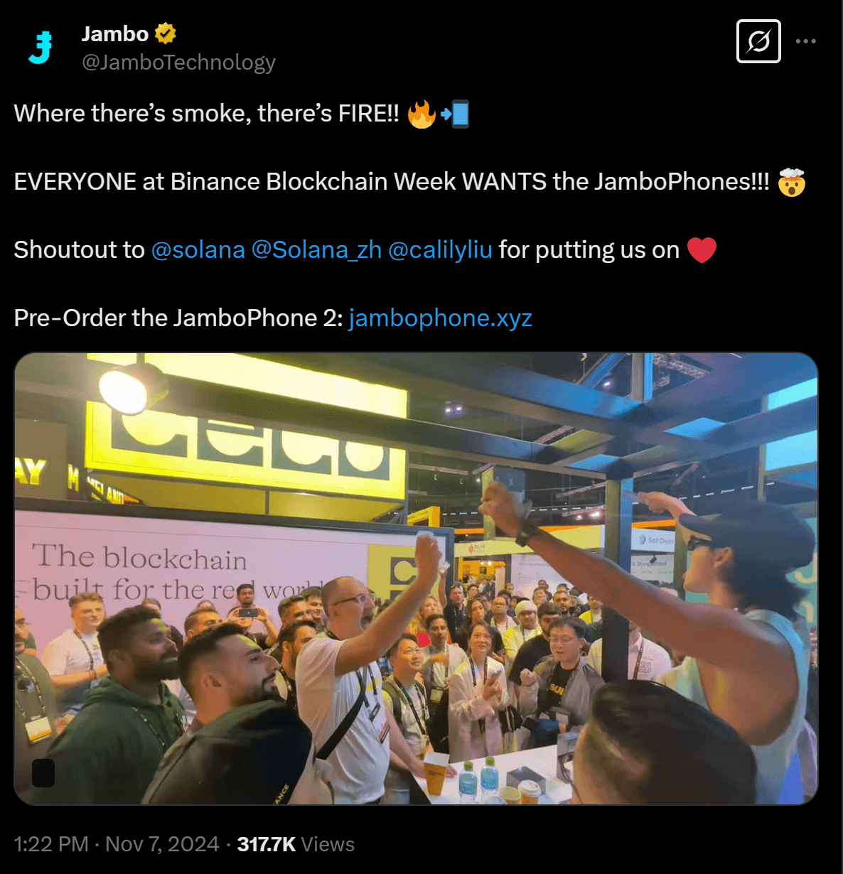 Jambo EXPLODES at Binance Blockchain Week