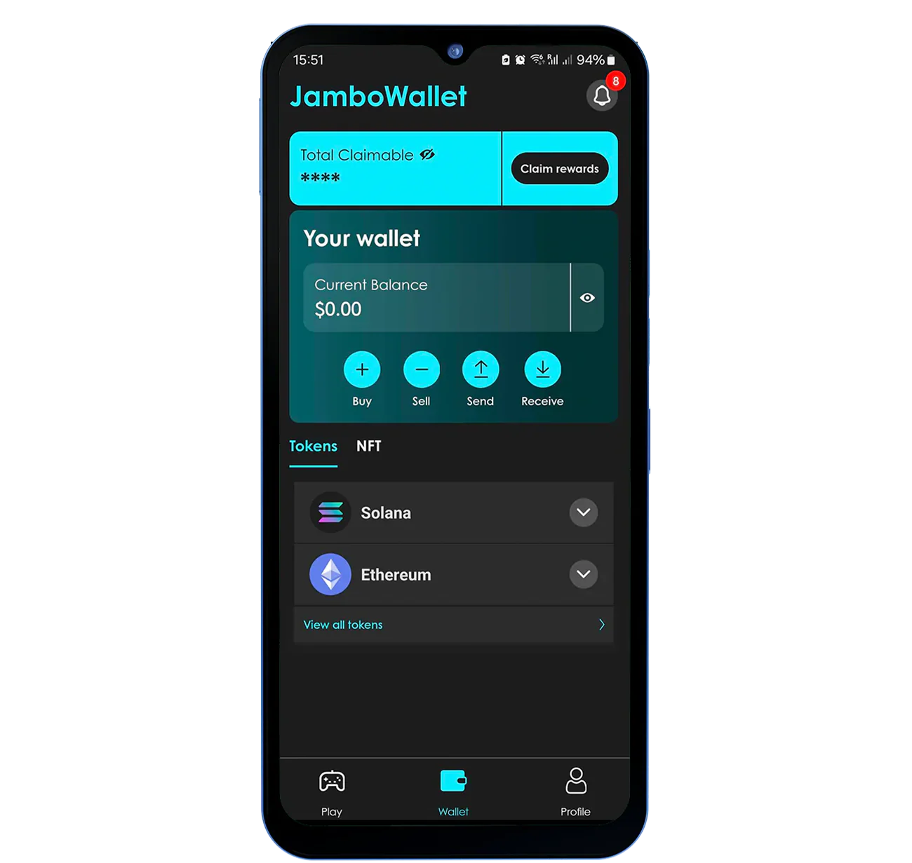 JamboWallet Interface