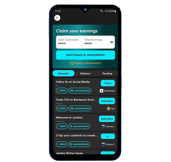 JamboEarn App Interface